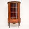 Antique French Style Inlaid Marquetry Display Cabinet 1