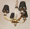 Vintage Art Deco Chandelier by Jacques Adnet 2