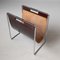 Dutch Leather Magazine Rack from Brabantia, 1970s 4