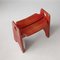 Red Stool by Gilbert Marklund for Furusnickarn AB, 1970s 3