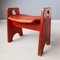 Red Stool by Gilbert Marklund for Furusnickarn AB, 1970s 1
