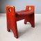 Red Stool by Gilbert Marklund for Furusnickarn AB, 1970s 7