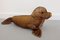 Pouf da bambino vintage in pelle con foca, anni '50, Immagine 9
