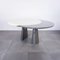 Oval Extendable Wood Dining Table, 1980s, Image 1