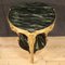 Gilded & Lacquered Coffee Table with Faux Marble 5