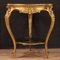 Gilded & Lacquered Coffee Table with Faux Marble 1