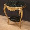 Gilded & Lacquered Coffee Table with Faux Marble 12