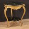 Tavolino da caffè dorato e laccato con effetto marmo, Immagine 3