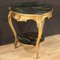 Tavolino da caffè dorato e laccato con effetto marmo, Immagine 6