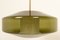 Large Scandinavian Modern Green Glass Pendant Lamp by Carl Fagerlund for Orrefors, 1960s 2