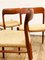 Danish Teak 75 Chairs by Niels Otto Møller for J. L. Møllers, 1950s, Set of 4 13
