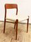 Dänischer Stuhl aus Teak & Wolle von Niels Otto Møller für JL Møllers, 1950er 12