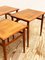 Tavolini in teak, Danimarca, anni '50, set di 3, Immagine 2