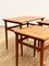 Tavolini in teak, Danimarca, anni '50, set di 3, Immagine 13