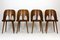 Wooden Chairs by Oswald Haerdtl for TON, 1950s, Set of 4 12