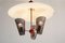 Lámpara colgante vintage de 3 luces de DekaLux, Imagen 5