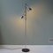 Floor Lamp with Movable Chrome & Black Cylindrical Shades, 1960s 1