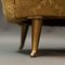 Geschwungenes Vintage Sofa mit vergoldeten Messingbeinen von Guglielmo Veronesi für Isa Bergamo 4