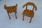 Danish Rainer Daumiller Style Brutalist Rustic Chairs with Beechwood Armrests, 1970s, Set of 2 3