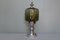 Vintage Chrome Harold & Maude Table Lamp with Goblet-Shaped Cut Glass Shade, 1970s, Image 1