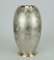 Art Deco Silver-Plated Metal Vase with Serrated Design from WMF Ikora, 1930s, Image 1