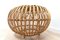 Mid-Century Lobster Pot Cane & Wicker Ottoman by Franco Albini 1