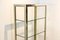 Brass, Chrome and Glass Free Standing Shelving Unit by Renato Zevi 2