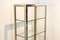 Brass, Chrome and Glass Free Standing Shelving Unit by Renato Zevi, Image 2