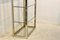 Brass, Chrome and Glass Free Standing Shelving Unit by Renato Zevi, Image 3