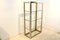 Brass, Chrome and Glass Free Standing Shelving Unit by Renato Zevi 5