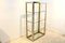 Brass, Chrome and Glass Free Standing Shelving Unit by Renato Zevi, Image 5