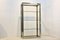 Brass, Chrome and Glass Free Standing Shelving Unit by Renato Zevi, Image 1