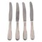 Number 14 Small Lunch Knives in Hammered Silver by Evald Nielsen, Set of 4, Image 1