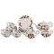 Tea Service Set in Hand-Painted Porcelain from Rosenthal, Set of 21 1