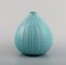 Zwiebelförmige Vase aus Glasierte Keramiken in Rimini-Blau von Aldo Londi für Bitossi 2