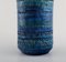 Vase in Rimini-Blue Glazed Ceramics by Aldo Londi for Bitossi, 1960s, Image 5