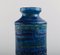 Vase aus Riminiblau gebleichtem Keramik von Aldo Londi für Bitossi, 1960er 4