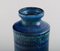 Vase en Céramique Émaillée Bleu Rimini par Aldo Londi pour Bitossi, 1960s 3