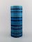 Grand Vase Cylindrique en Céramique Émaillée Bleu Rimini par Aldo Londi pour Bitossi 2