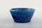 Bowl in Rimini-Blue Glazed Ceramics by Aldo Londi for Bitossi, 1960s 3