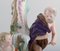 Antique Winter Candlestick in Hand-Painted Porcelain from Meissen, 19th-Century, Image 5