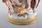 Antiker Winter Kerzenständer aus handbemaltem Porzellan von Meissen, 19. Jh 7