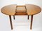 Round Extendable Wooden Dining Table, 1960s 7