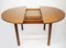 Round Extendable Wooden Dining Table, 1960s, Image 7