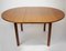 Round Extendable Wooden Dining Table, 1960s, Image 6