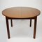 Round Extendable Wooden Dining Table, 1960s, Image 1