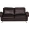 Brown Anthracite 2-Seater Leather Sofa by Willi Schillig 7