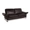 Brown Anthracite 2-Seater Leather Sofa by Willi Schillig 6