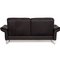 Brown Anthracite 2-Seater Leather Sofa by Willi Schillig 9