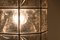 Lampada a sospensione grande in ottone e vetro topazio in ferro di Limburg, anni '60, set di 2, Immagine 5